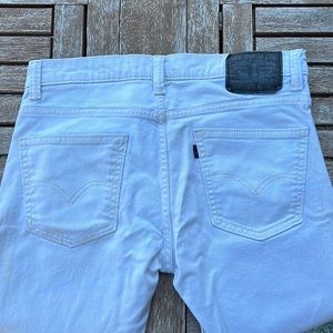 Men’s Levi White Denim Jeans 510 Super Skinny W33 L32